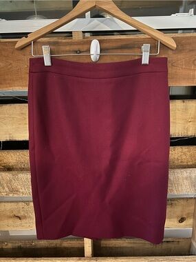 J. Crew Women's Burgundy No. 2 Pencil Skirt
